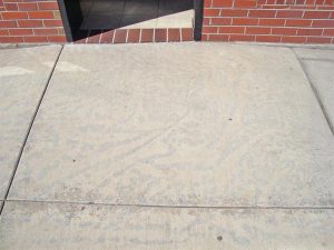flatwork discoloration