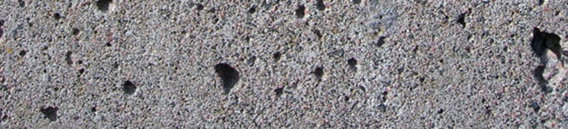 Bug-Holes in Concrete